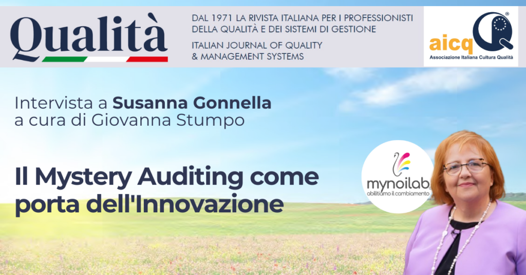 Intervista a Susanna Gonnella Mystery Auditing come porta dell'Innovazione